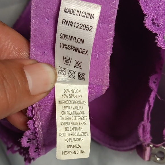 Coobie Vibrant Purple Lace Bra - Picture 9 of 11